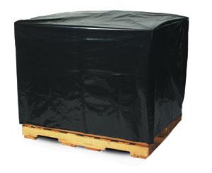 Black Pallet Covers & Bin Liners with UVI Additive, 3 MIL