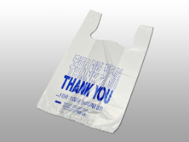 "Thank You" Pre-printed T-Shirt Bags