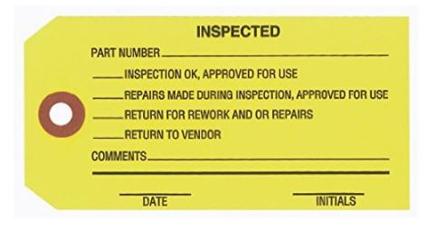 Inspection & Repair Tags