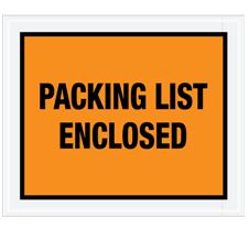 Packing List Envelopes - Close Out